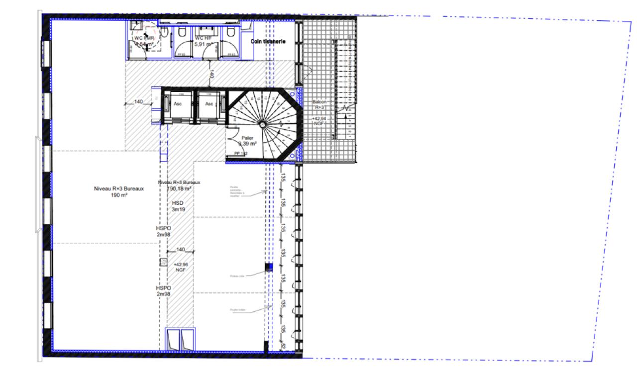 Bureau Paris 1334m² Location bureau Paris OLBUR2101448 7